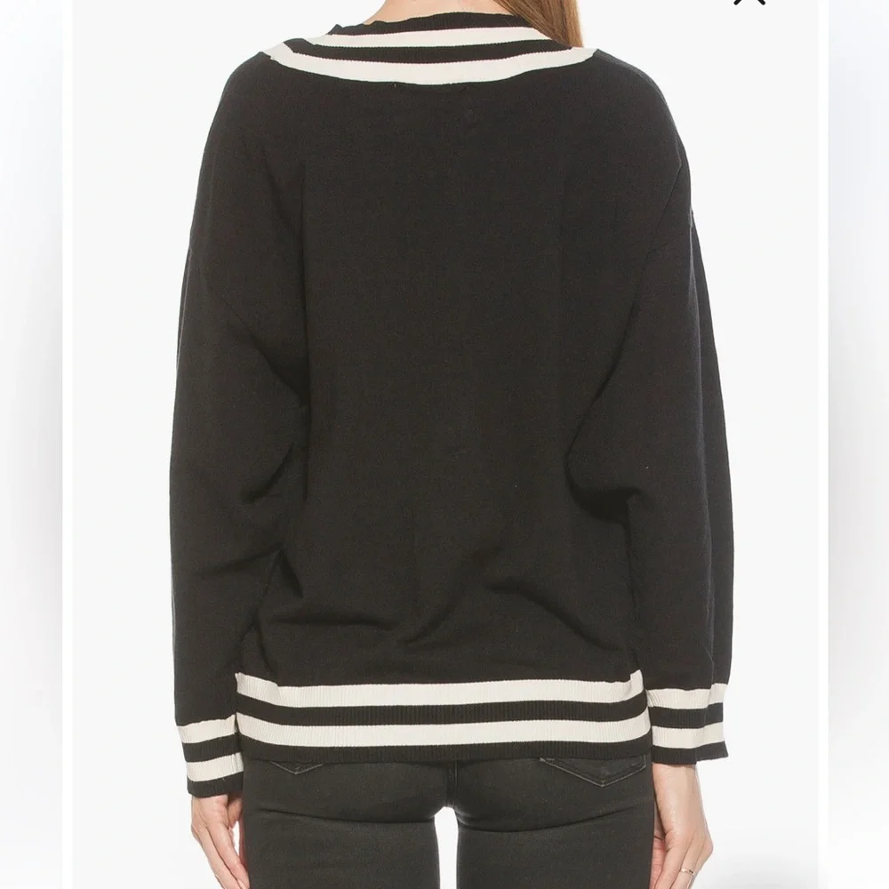 Alexia Admore Frances Stripe Cardigan Sweater - Picture 3 of 5